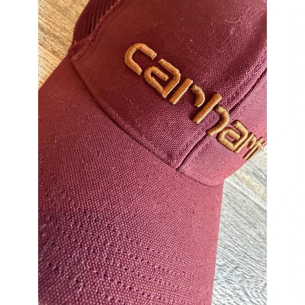 Carhartt Trucker Hat One Size Embroidered Mesh Snapback Hat Spell Out Mens OSFA